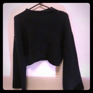 Free people crop turtleneck crop sweater